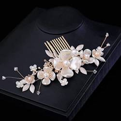 Haarkamm Hochzeit Haarkamm Haarschmuck Hochzeit Haarkamm Perle Braut Haarschmuck Haar Seitenkamm Clips Blume Haarkamm Clip Haarschmuck Haarschmuck Kamm Haar Steckkamm von Habrur