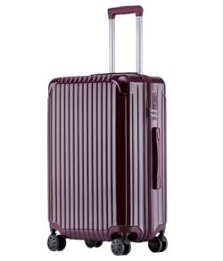 Habrur Rollkoffer Koffer Trolley Hartschalen-ABS-Koffer Mit Doppelten Spinnerrädern, Leichtes Rollgepäck Mit Schloss Koffer Gepäck Reisekoffer (Color : F, Size : 24in) von Habrur