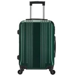 Habrur Rollkoffer Koffer Trolley Leichter Hartschalen-Handgepäck-Sicherheitskoffer Mit Großem Fassungsvermögen Koffer Gepäck Reisekoffer (Color : Grün, Size : 24IN) von Habrur