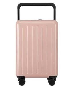 Habrur Rollkoffer Koffer Trolley Leichter Koffer Mit Sicherheits-Zahlenschloss, Koffer, Gepäck, Aufgegebenes Gepäck Koffer Gepäck Reisekoffer (Color : Rosa, Size : 20 in) von Habrur