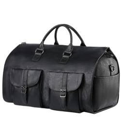 Reisetasche Canvas-Kleidersack Für Die Reise, Umwandelbare Handgepäcktasche Für Herren, Kunstleder Sporttasche (Color : C, Size : 560 * 330 * 320mm) von Habrur