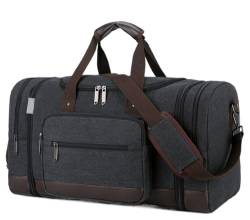 Reisetasche Canvas-Übernachtungs-Weekend-Tasche, Handgepäcktasche Für Männer, Sporttasche Für Bergcamping Sporttasche (Color : E, Size : 53 * 23 * 35cm) von Habrur