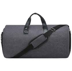 Reisetasche Handgepäck-Reisetasche Für Männer Und Frauen, 2-in-1-Hängekoffer, Anzug, Geschäftsreisetaschen Sporttasche (Color : A, Size : 22 * 11 * 12in) von Habrur