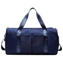 Reisetasche Weekender-Reisetasche, Handgepäck-Reisetasche, Sporttasche, Nassfach, Schuhfach, Wasserdicht Sporttasche (Color : E, Size : 46 * 22 * 24 cm) von Habrur