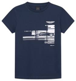 HACKETT LONDON Herren Am Graphic Tee T-Shirt, Blue (Navy), 3XL von Hackett London