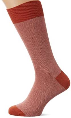 HACKETT LONDON Herren Birdseye Texture Socken, Redwood, L von Hackett London