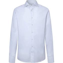 HACKETT LONDON Herren Fine Herringbone Hemd, Sky, 16.5 von Hackett London