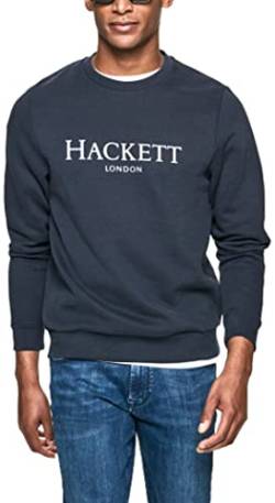 HACKETT LONDON Herren Hackett LDN Crew Sweater, Blue (Dk Navy), XS von Hackett London