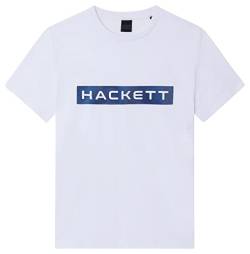 HACKETT LONDON Herren Hs Hackett Tee T-Shirt, White, XXL von Hackett London