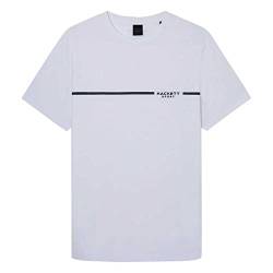 HACKETT LONDON Herren Hs Travel Tee T-Shirt, Weiß (Weiß), XXL von Hackett London