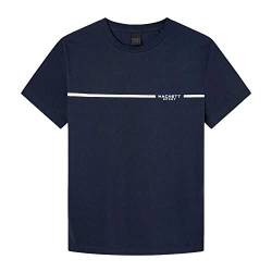 HACKETT LONDON Herren Hs Travel Tee T-Shirt, blau (Marineblau), L von Hackett London