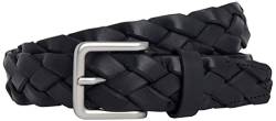 HACKETT LONDON Herren Lthr Flat Plait Belt Gürtel, Schwarz, XL von Hackett London