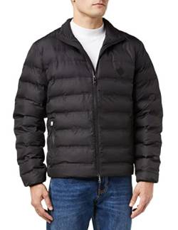 HACKETT LONDON Herren Lw Moto Steppjacke, Black (Black) A, XL von Hackett London