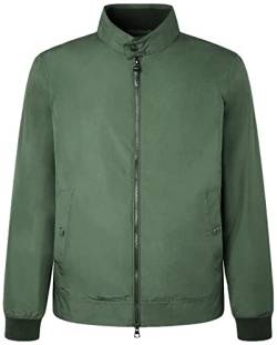 HACKETT LONDON Herren Nylon Harrington Regenmäntel, graugrün, XXL von Hackett London