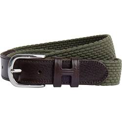 HACKETT LONDON Herren Parachute Belt Gürtel, Green (Khaki Green), M von Hackett London