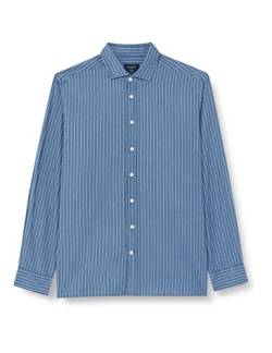 HACKETT LONDON Herren Pinstripe Hemd, Indigo A, XS von Hackett London