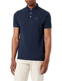 HACKETT LONDON Herren Stripe Clrband Ss Polohemd, blau (Marineblau), XXL von Hackett London