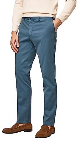 HACKETT LONDON Herren Texture Chino Hose, Teal, 28W/32L von Hackett London