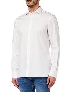 HACKETT LONDON Herren Twill Micro Stripe Hemd, Weiß (Weiß/Rosa), M von Hackett London