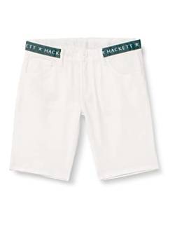 HACKETT LONDON Jungen Tape Shorts Pants, White, 11 Years von Hackett London