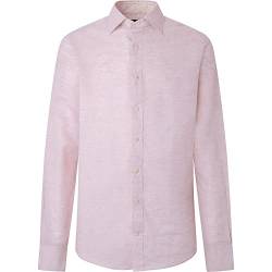 HACKETT LONDON Mens Cotton Linen Multi Hemd, 315LIGHT PINK, L von Hackett London