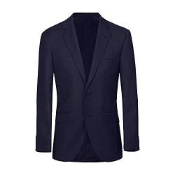 HACKETT LONDON Mens Plain Wool JKT B Jacket, 582MIDNIGHT, 40W/32L von Hackett London