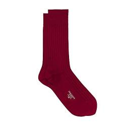 HACKETT LONDON Mens SOLID Socks, 272DARK RED, S/M von Hackett London