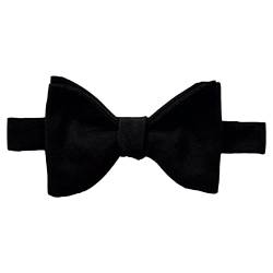 HACKETT LONDON Mens Silk Sized Bowtie Fliege, 999BLACK, 145 von Hackett London