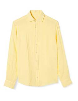 Hackett Herren Garment DYE LN KS Businesshemd, Gelb (009pale Yellow 009), 40 (Herstellergröße: L) von Hackett London
