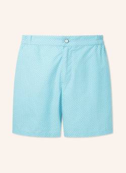 Hackett London Badehose Grid Tailored blau von Hackett London