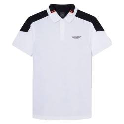 Hackett London Herren AM COL Block Polo, White (White), L von Hackett London