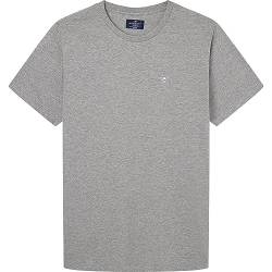 Hackett London Herren Classic Ss Tshirt T-Shirt, Grey (Marl Grey), M von Hackett London