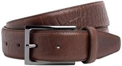 Hackett London Herren Croc Emboss Belt, Brown (Brown), 38 von Hackett London