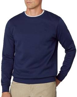 Hackett London Herren Double Knit Crew Sweatshirt, Blue (Navy), XL von Hackett London