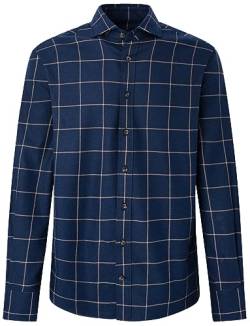 Hackett London Herren Flanell-Fensterscheibe Hemd, blau (Marineblau), XS von Hackett London