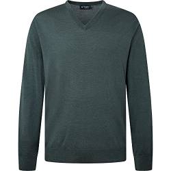 Hackett London Herren GMD Merino Silk V NCK Pullover Sweater, Green (Pine Green), M von Hackett London