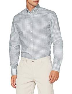 Hackett London Herren Gingham Chk Hemd, 7beolive/ Weiß, S von Hackett London