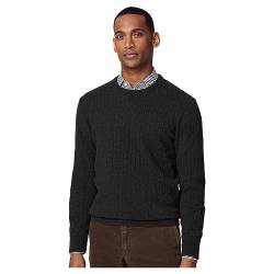 Hackett London Herren Lambwool Cable Crew Pullover, Grün (dunkelgrün), Large von Hackett London