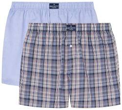 Hackett London Herren Nathan Check Boxer 2P Boxershorts, Blue (Navy), XL von Hackett London