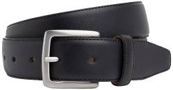 Hackett London Herren SAFIANO Emboss Belt, Black (Black), 34 von Hackett London