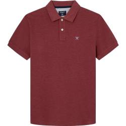 Hackett London Herren Slim FIT Logo Polo, Red (Dusty Red), L von Hackett London