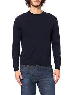 Hackett London Herren Wool Silk Cash Crew Sweater, Blau (Midnight 582), XS von Hackett London