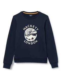 Hackett London Jungen Artwork Crew Sweatshirt, blau (Marineblau), 9 Jahre von Hackett London