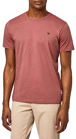 Hackett London Men's Ss Logo Tee T-Shirt, Dusty Rose, M von Hackett London