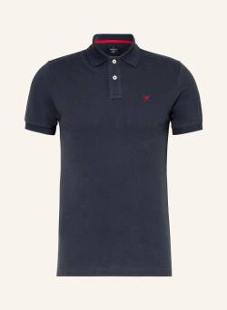 Hackett London Piqué-Poloshirt Slim Fit blau von Hackett London