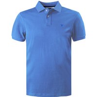 HACKETT Herren Polo-Shirt blau Baumwoll-Piqué Slim Fit von Hackett