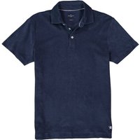 HACKETT Herren Polo-Shirt blau Baumwoll-Frottee von Hackett