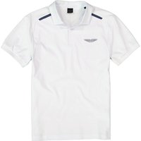 HACKETT Herren Polo-Shirt weiß Baumwoll-Jersey Slim Fit von Hackett