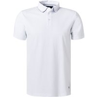 HACKETT Herren Polo-Shirt weiß Baumwoll-Piqué Classic Fit von Hackett