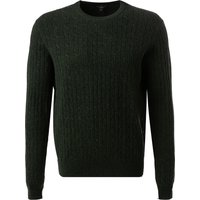 HACKETT Herren Pullover grün Lammwolle unifarben von Hackett